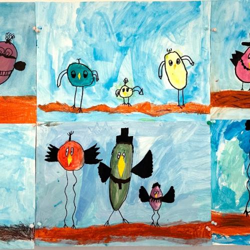 Bunte Vögel